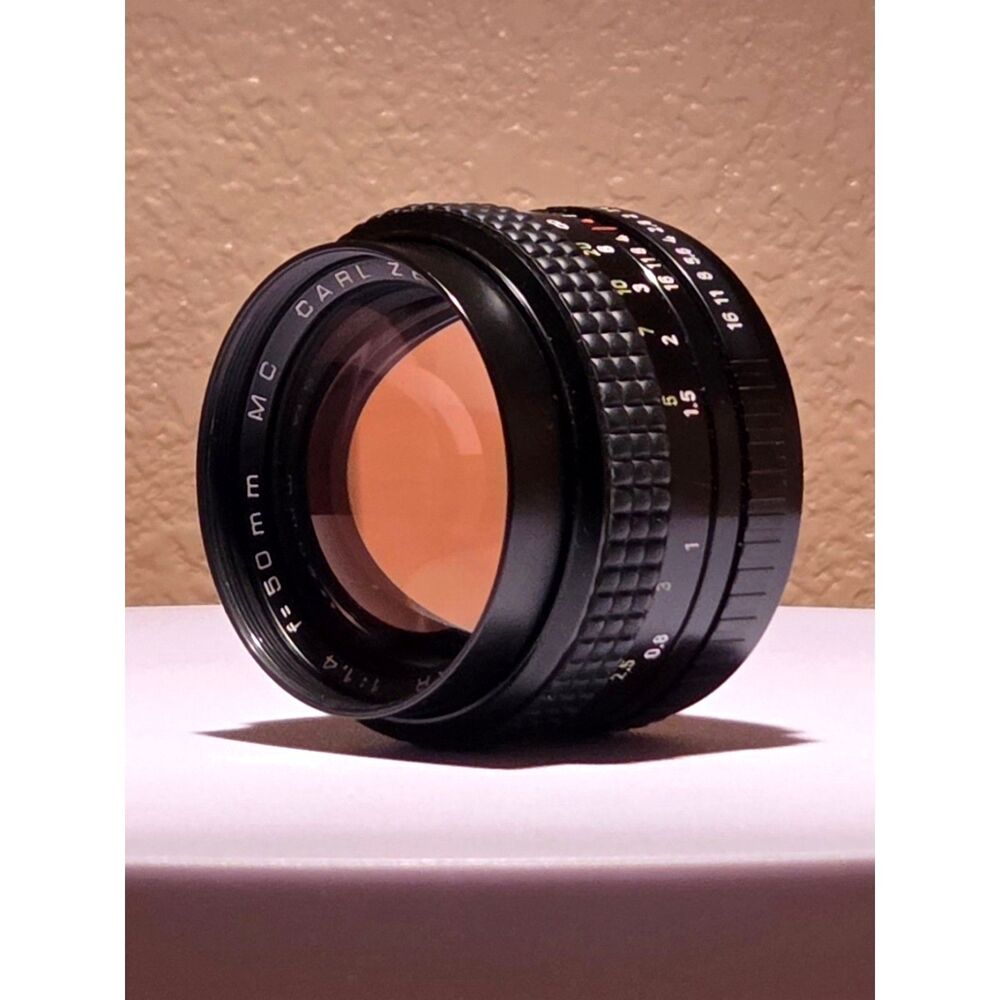 Practika BC1 Carl Zeiss Jena Practikar 50mm f1.4 Lens Original Case Tested Works - Picture 7 of 11